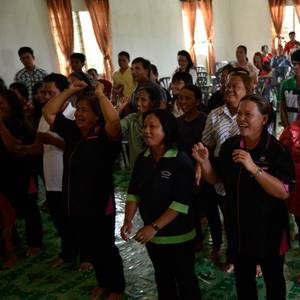 Revival service in Borneo, Malaysia